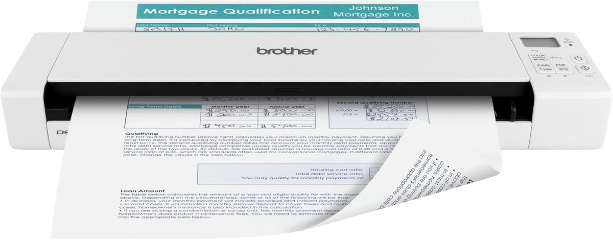 Compact Wireless Duplex Document Scanner B103