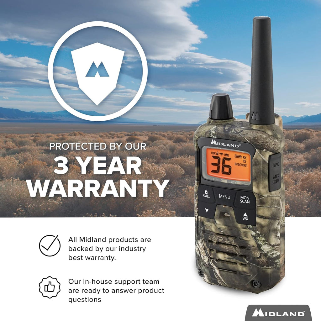 Camo Two Way Radio with NOAA Weather Scan U4673