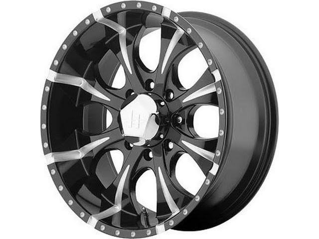 16x8 8x165.1 Black/Milled Wheel Rim N579610