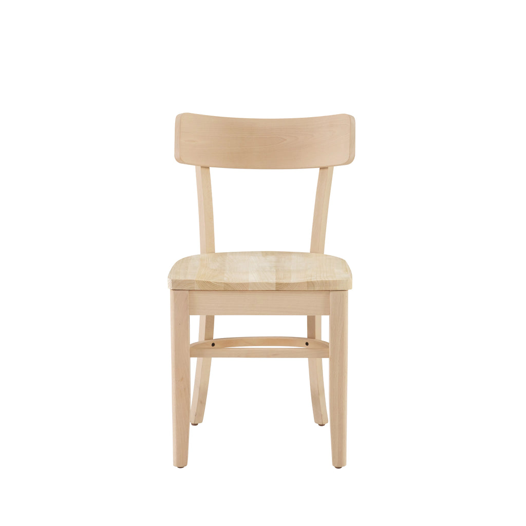 Unfinished Wood Dining Accent Chair, Set of 2 O46382