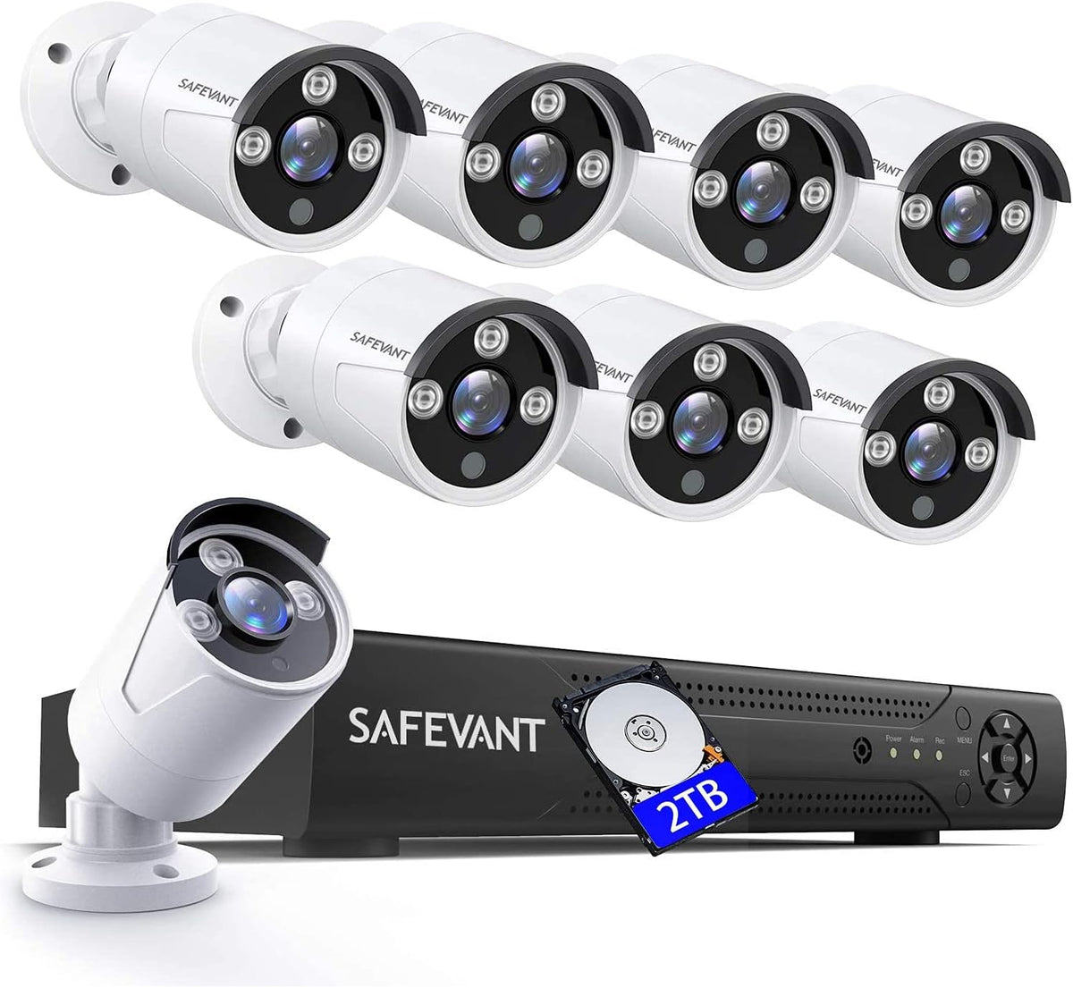 8 Channel 5MP CCTV Security Camera System with 8 Cameras N52000