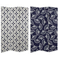 6 ft. Tall Double Sided Canvas Room Divider Q34741