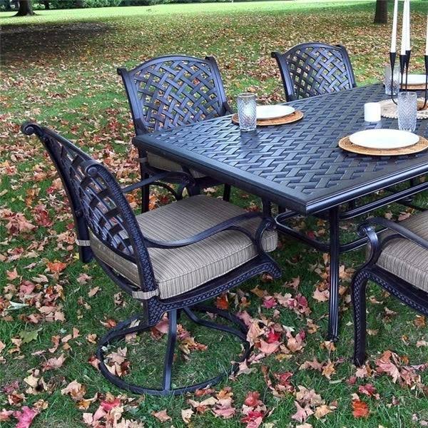 Olefin Aluminum Dining Swivel Rocker with Cushion Set of 2 M640