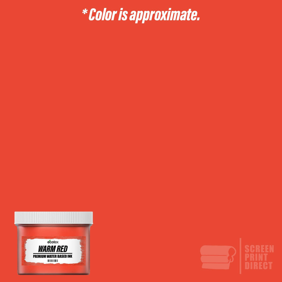Water Based Ink Warm Red Gallon R232
