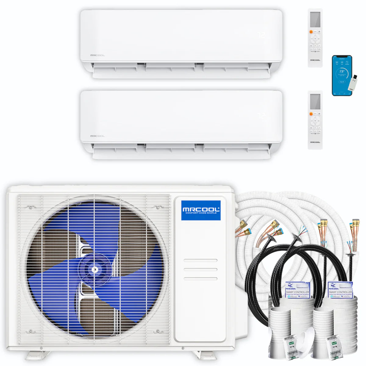 33,000 BTU 2 Zone Ductless Air Conditioner and Heat Pump G683308