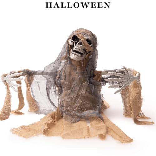 Animatronics Zombie Skeleton with Glowing Eyes and Sounds Z6042