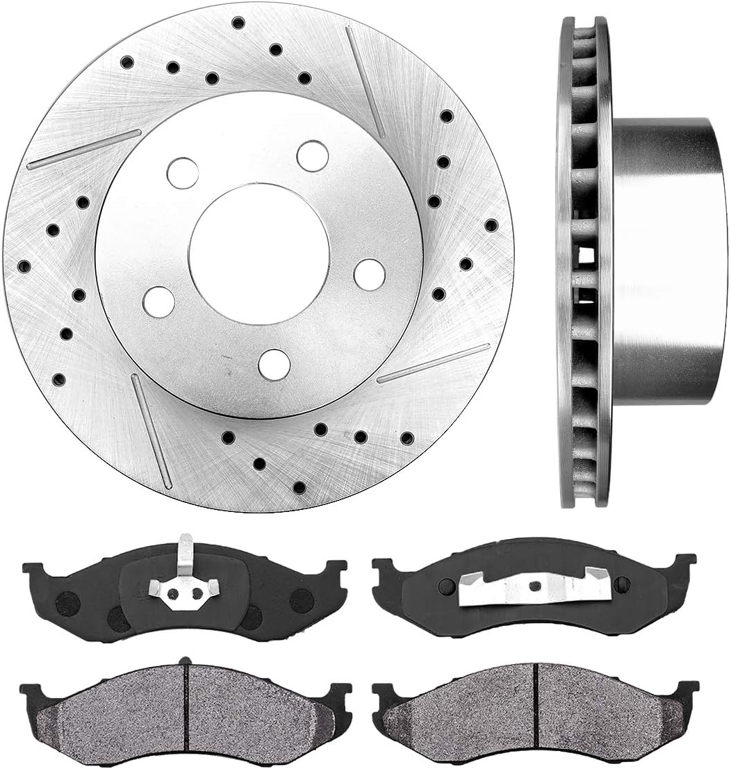 280 mm Front Brake Disc Rotors + Metallic Brake Pads U319029