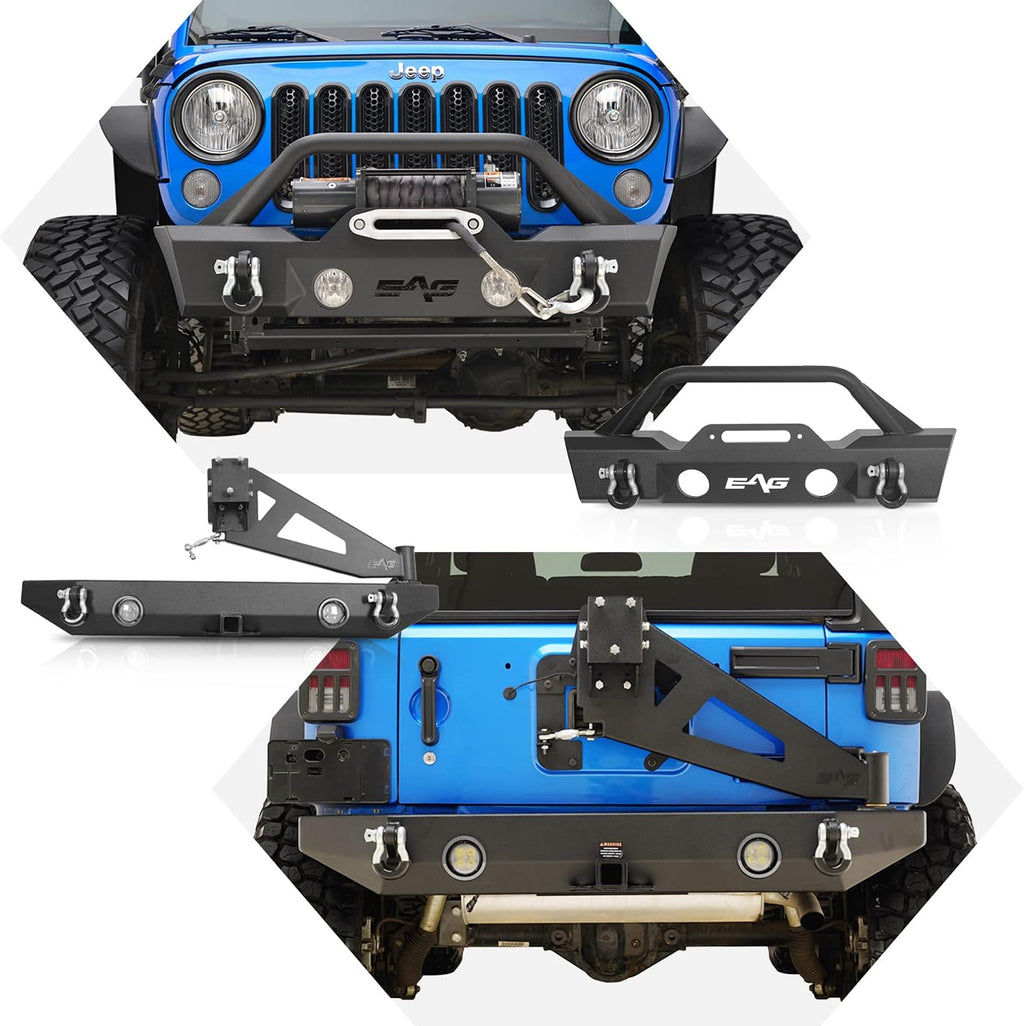 Front and Rear Bumper with Tire Carrier Combo L6365