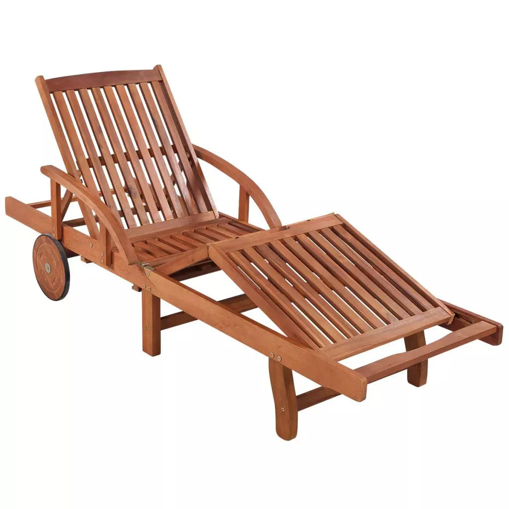 Acacia Wood Adjustable Chaise Lounge Q904