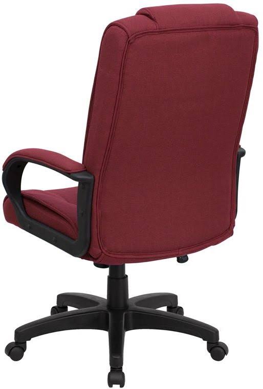 Burgundy Fabric Executive Office Chair I214809