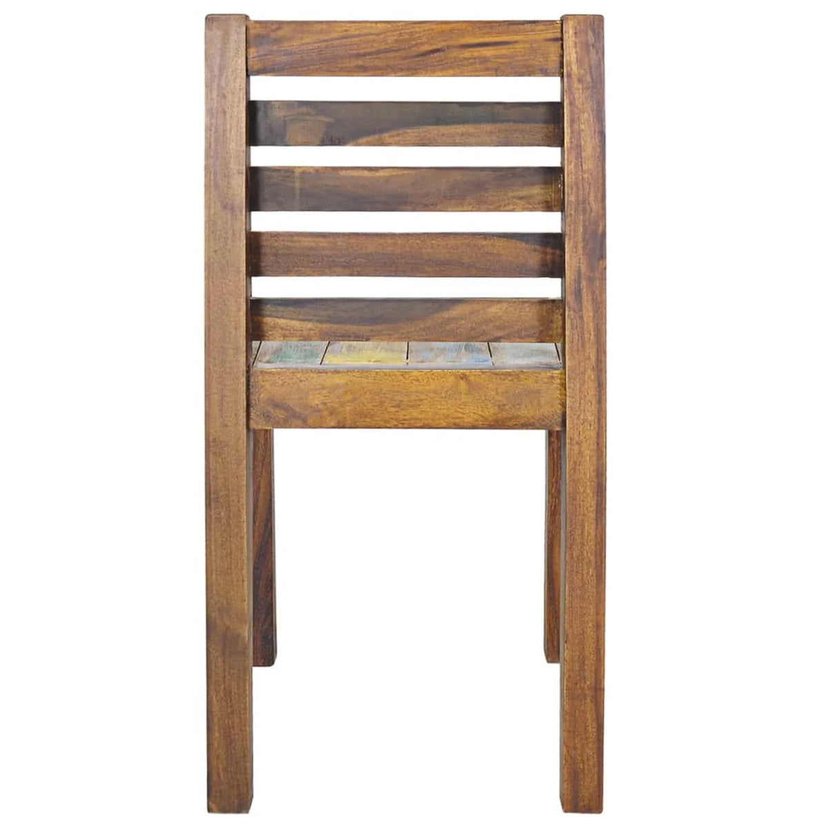 4 Piece Reclaimed Wood Dining Chair Set J551