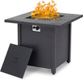 44 Inch 50000 BTU Propane Fire Pit Table with Rain Cover A392352