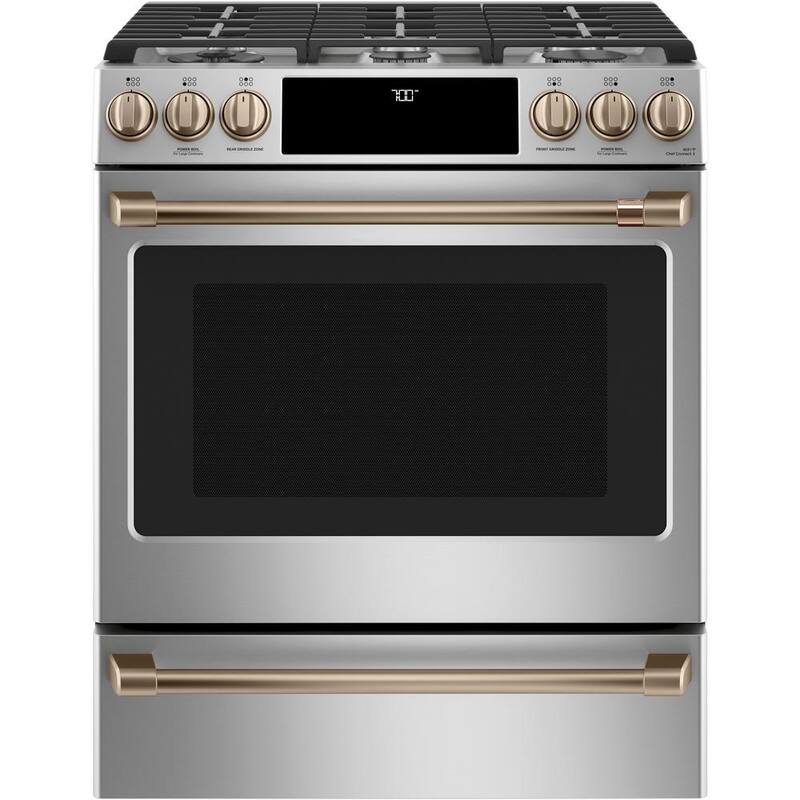 Gas Range Handle and Knob Kit in Brushed Bronze J783