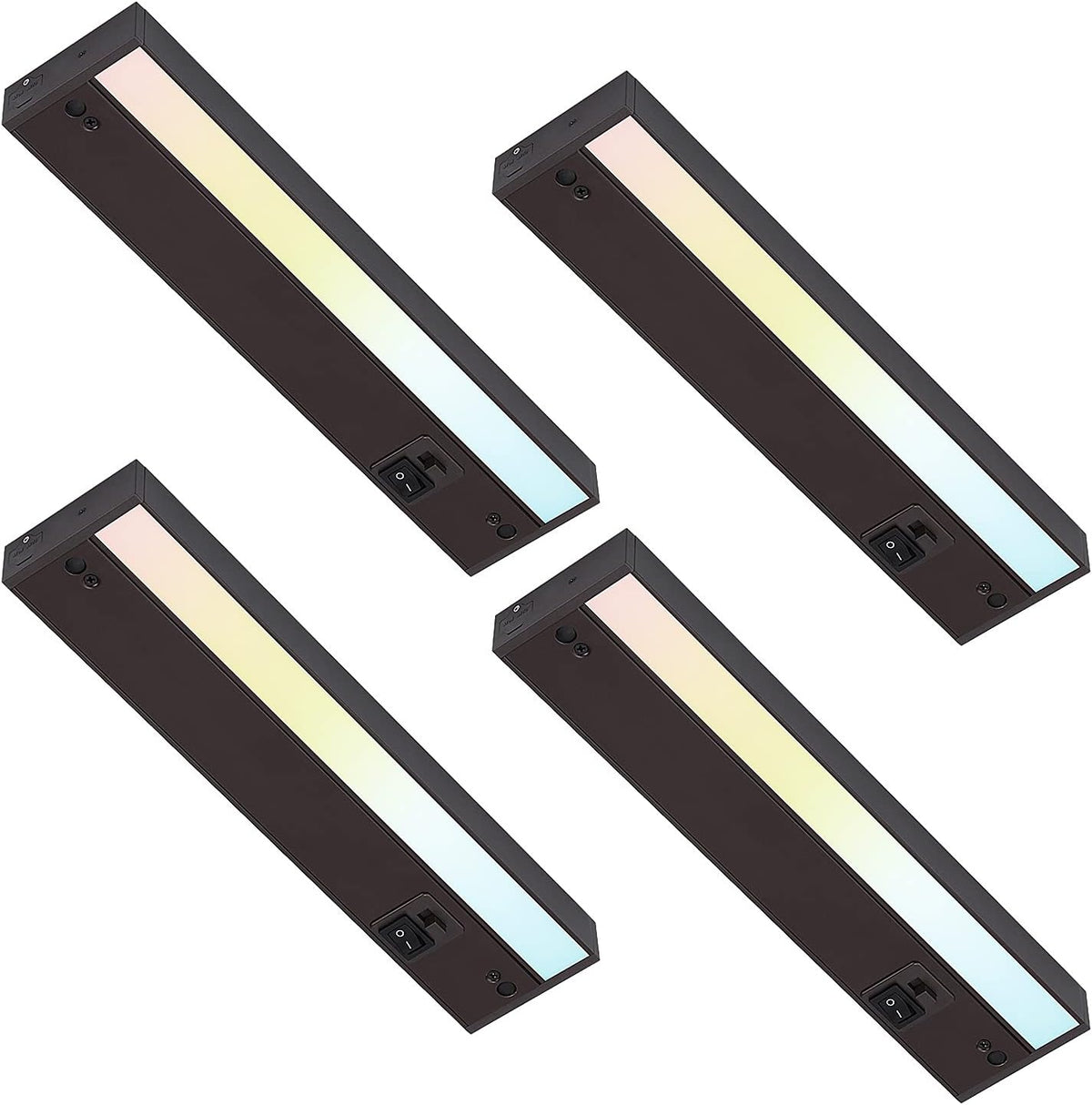 Dimmable LED Under Cabinet Light, 12 Inch, 3 Color Selectable, Pack of 4 X4392