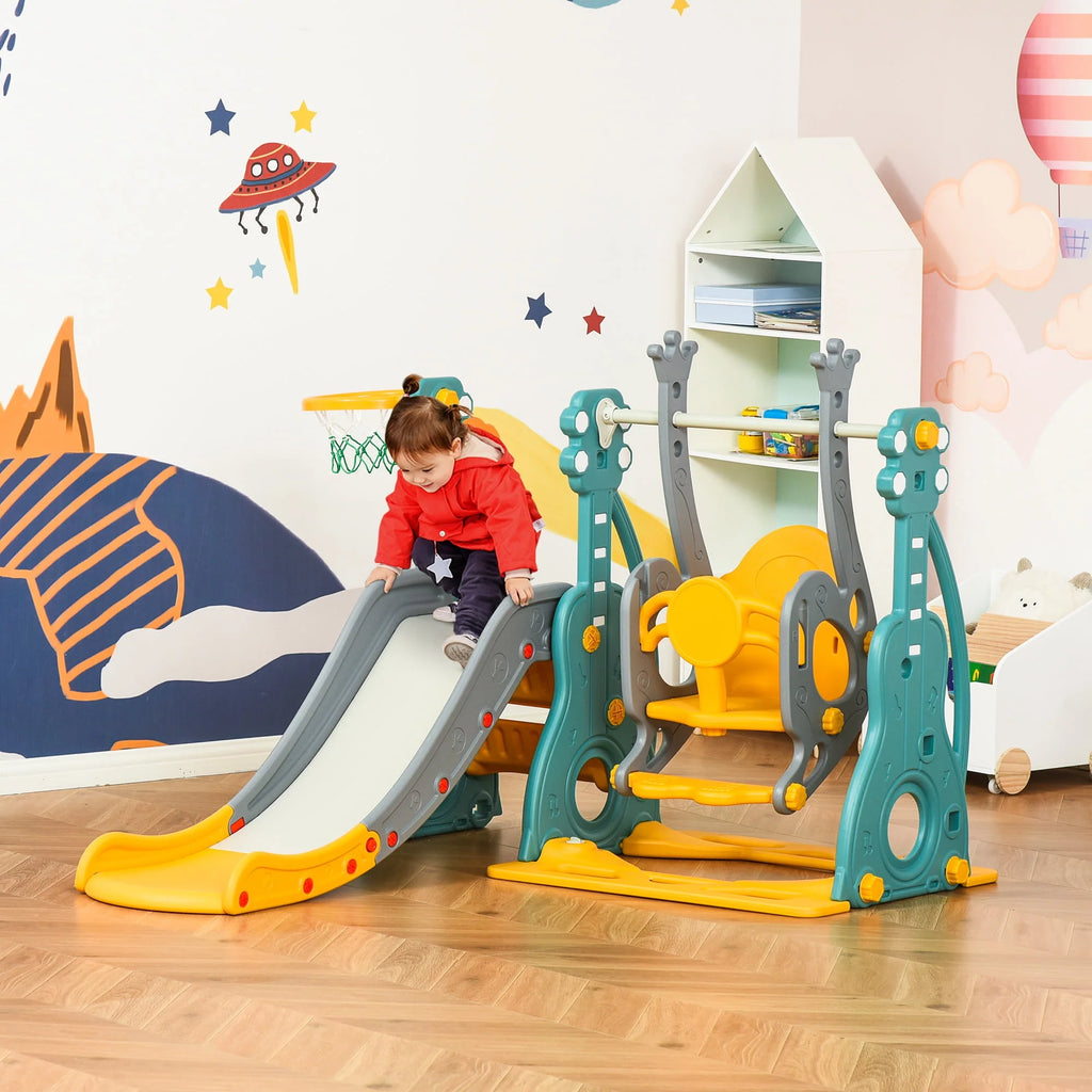 3 in 1 Toddler Swing and Slide Set with Climber N973133