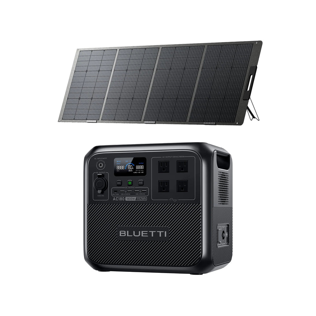 1152Wh LiFePO4 Portable Power Station with 200W Solar Panel U53468