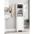White Three Tier Freestanding Storage Cabinet M184