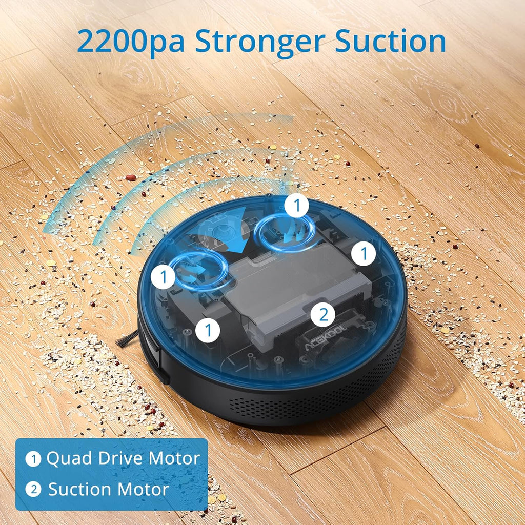 2200Pa Super-Thin Automatic Robot Vacuum Cleaner E7434