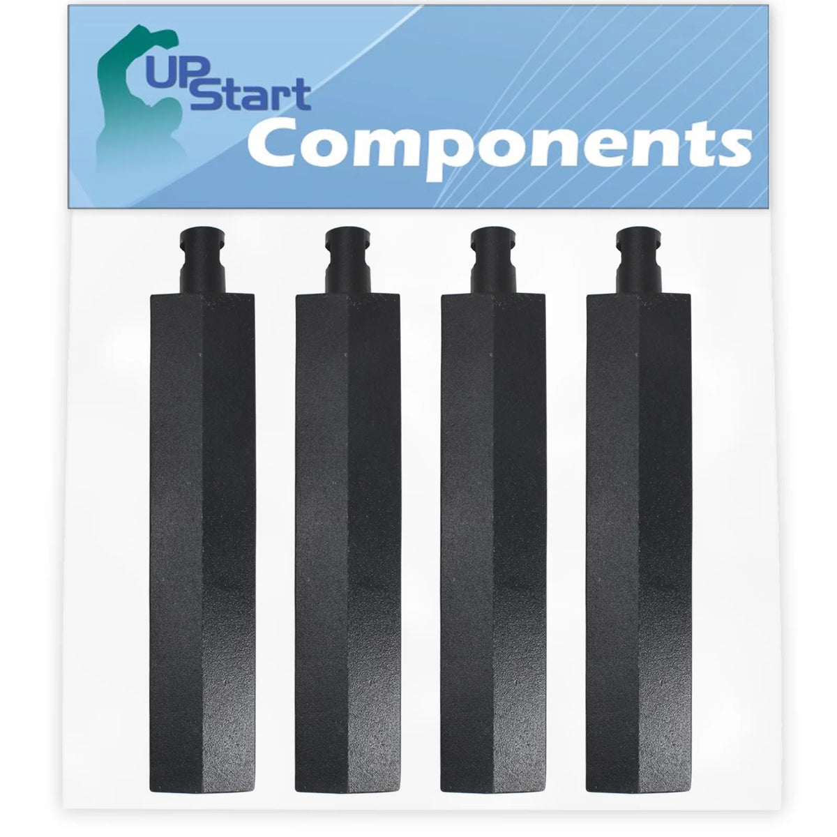 4-Pack Cast Iron BBQ Gas Grill Tube Burner Replacement Parts M705