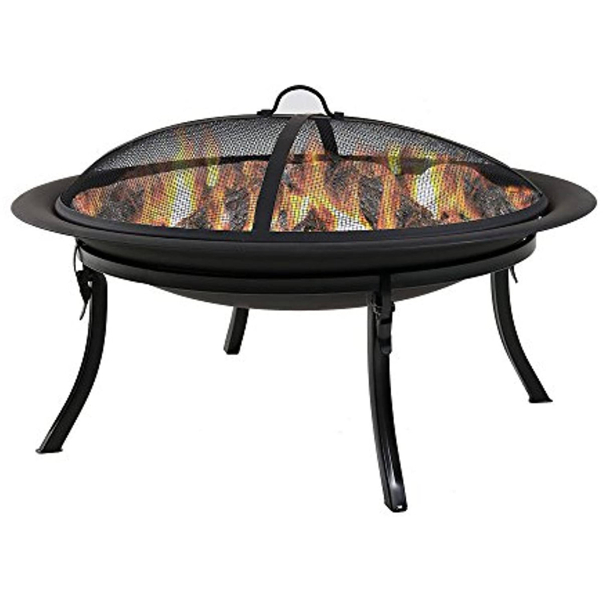 29 inch Portable Folding Fire Pit with Carrying Case I196839