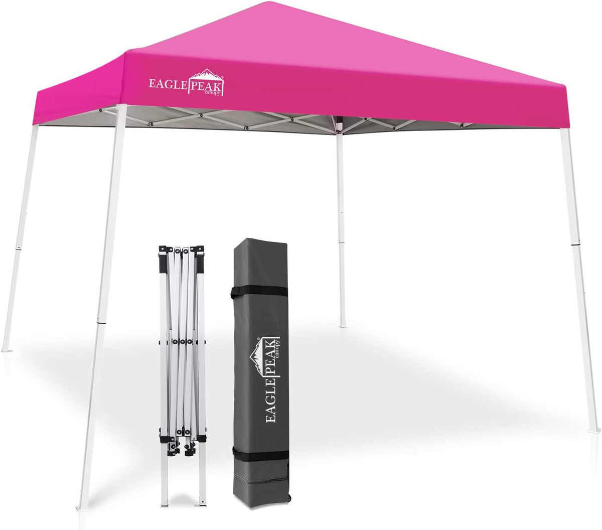 10' x 10' Slant Leg Pop-up Canopy Tent with 64 Square Feet of Shade (Blue) P3727