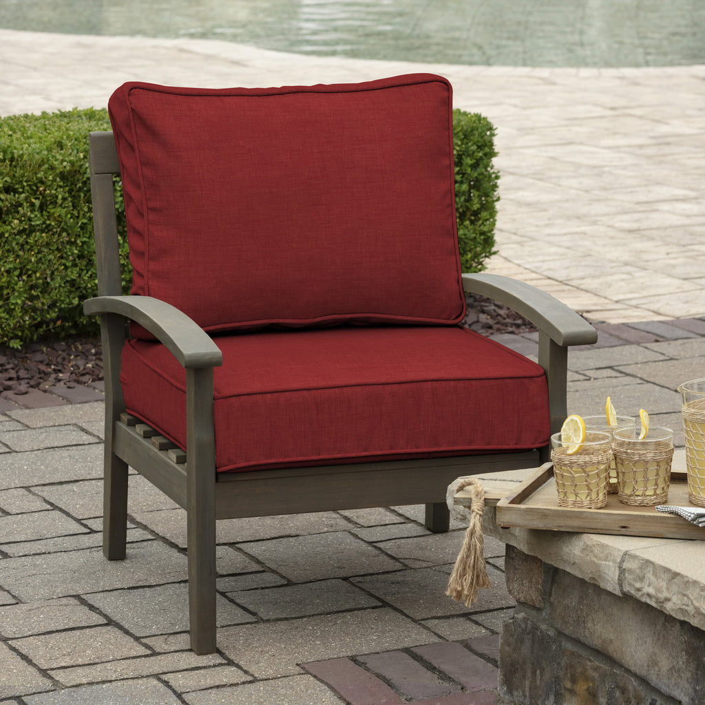 Ruby Red Outdoor Deep Seating Cushion Set 24 x 24 U897