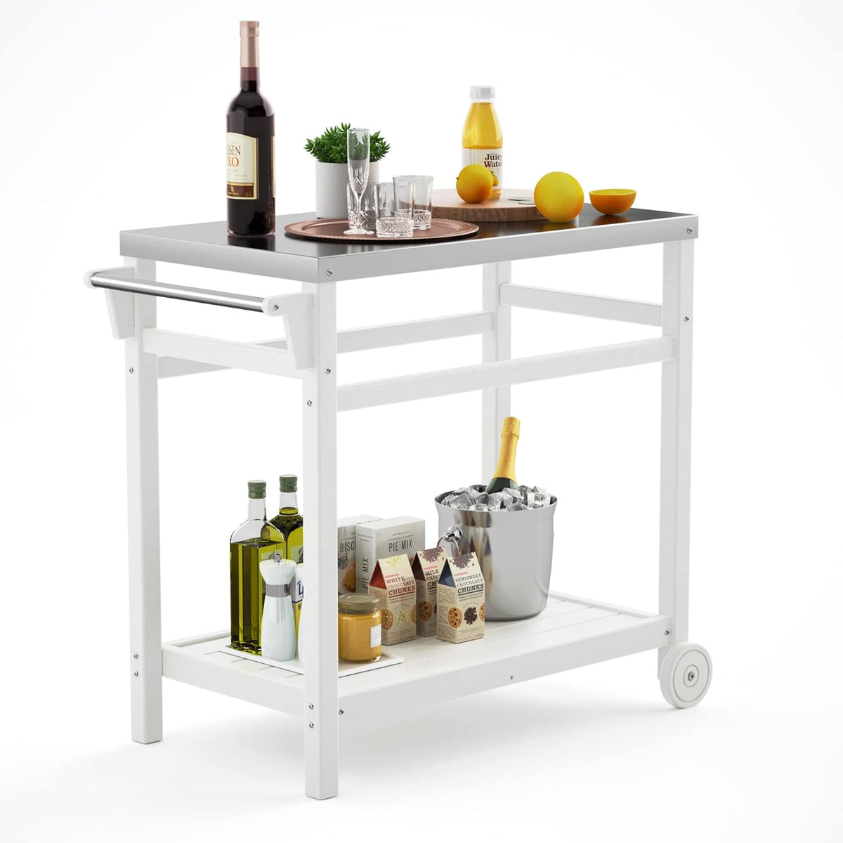 Outdoor Prep Cart Dining Table for Pizza Oven K5991