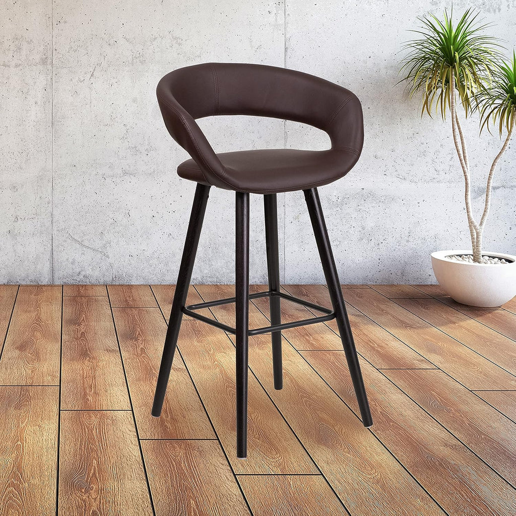 Cappuccino Wood Barstool Q4333