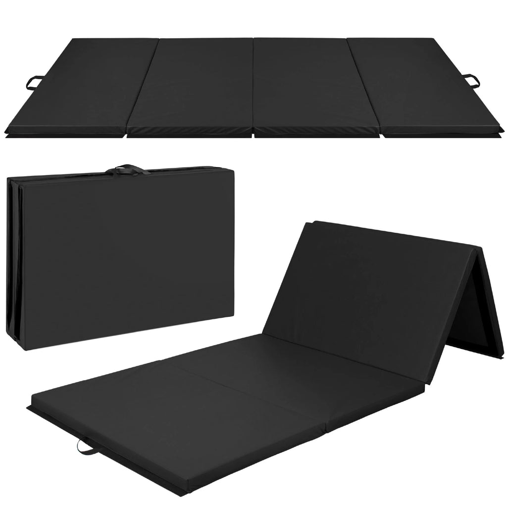 Folding Gymnastics Mat 4-Panel Exercise Floor Mats M834914