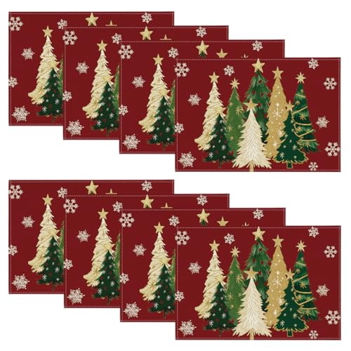 Red Christmas Placemats Set of 4 P561