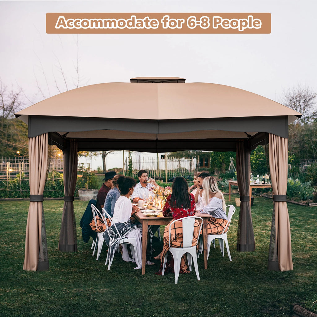 12' x 10' Heavy Duty Steel Gazebo F601092