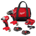 18V Lithium-Ion Brushless Cordless Compact Drill/Impact Combo Kit (2-Tool) L456