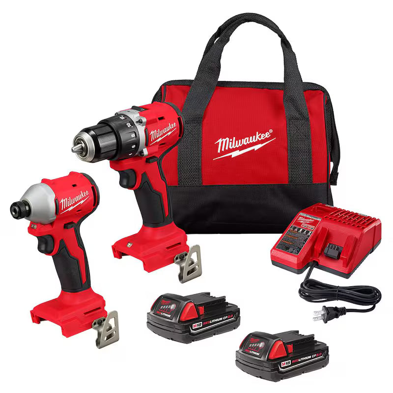 18V Lithium-Ion Brushless Cordless Compact Drill/Impact Combo Kit (2-Tool) L456