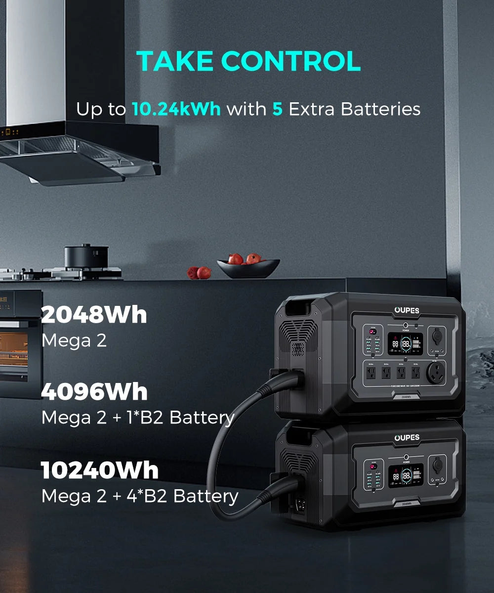2500W Portable Power Station with 2048Wh Battery N183595