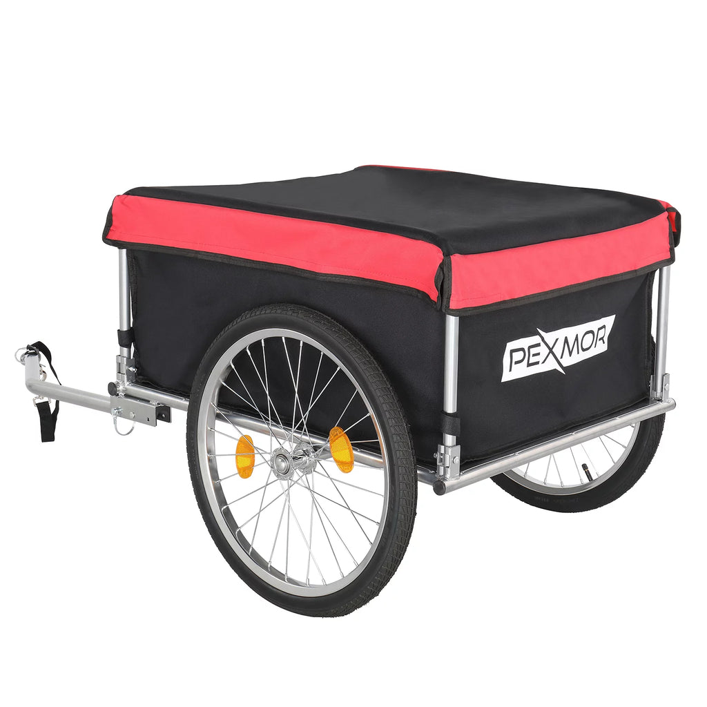 Foldable Bike Cargo Trailer with 20" Wheel & Universal Hitch I97597