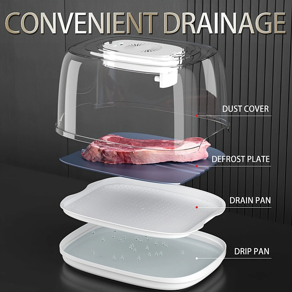 3 in 1 Defrosting Tray USB Rechargeable Aluminum E912