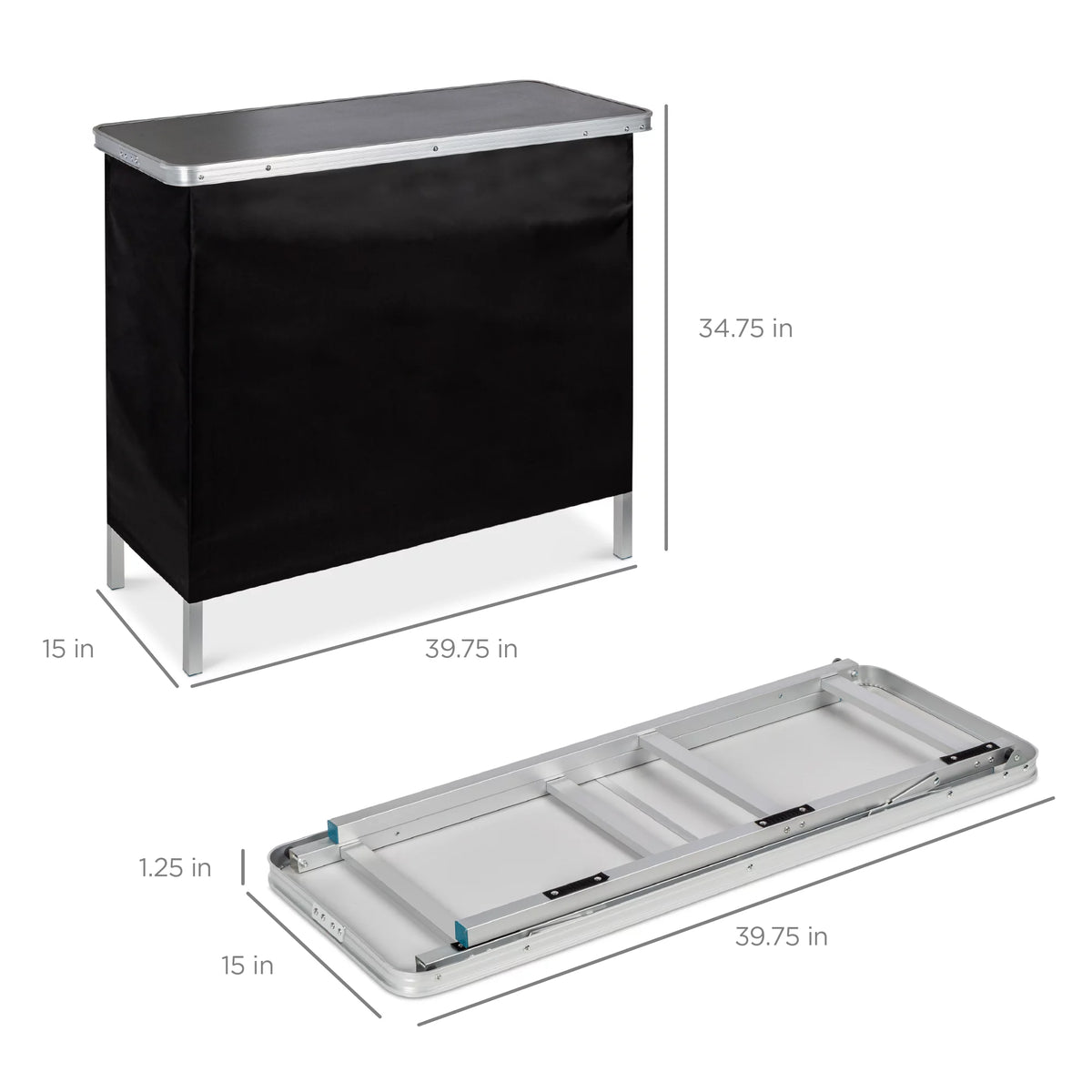 Portable Pop-Up Bar Table with Carrying Case U552310
