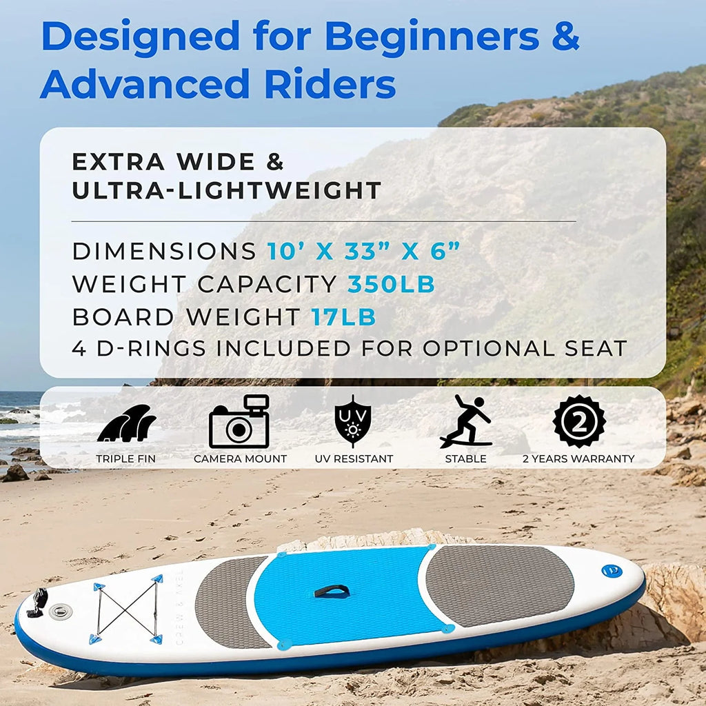 Blue Inflatable Paddle Board SUP Kit N4344
