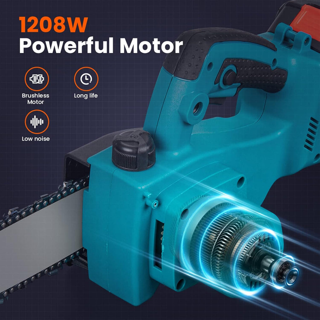 8 Inch Cordless Electric Chainsaw with 2 Batteries B9164