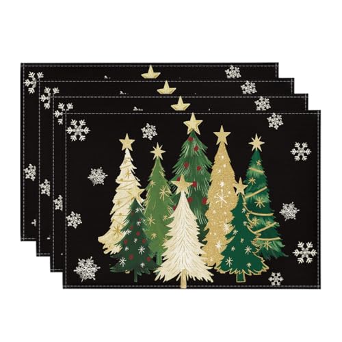 Red Christmas Placemats Set of 4 P561