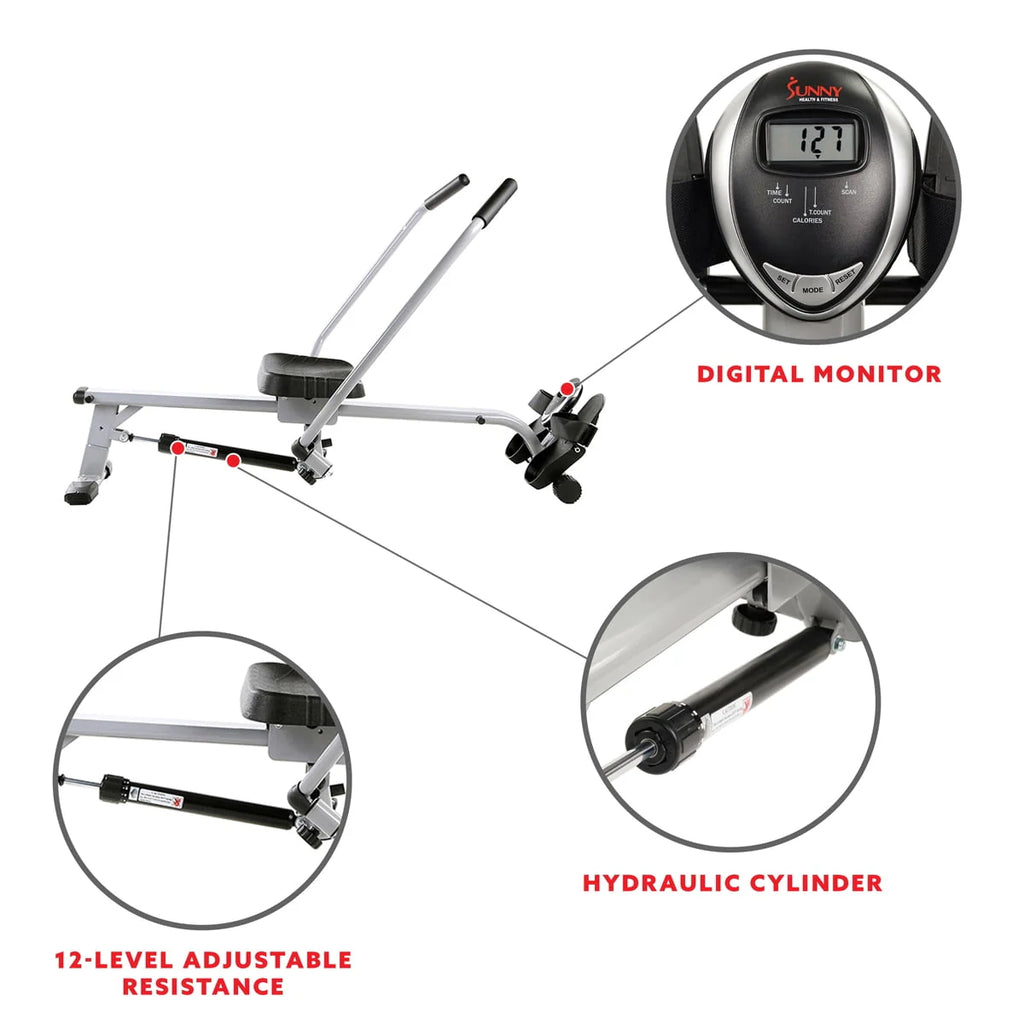 Full Motion Hydraulic Cylinder LCD Monitor Rowing Machine Z142850