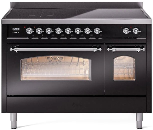 48 Induction Range with Electric Oven in Black Z75214