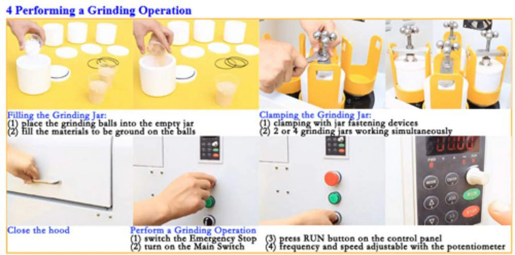 4L Alumina Ceramic Lab Planetary Ball Grinding Mill Mixer B703