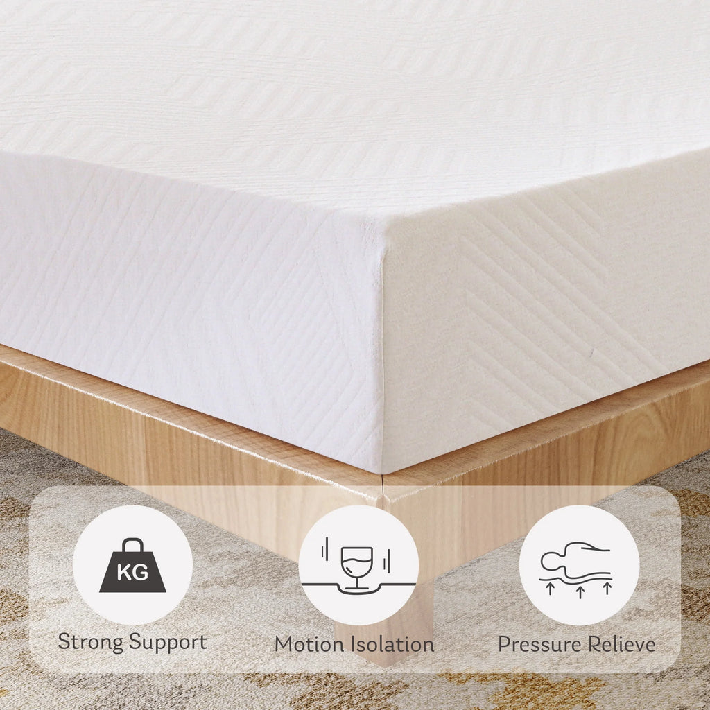 White Twin 6 inch Memory Foam Mattress A83706