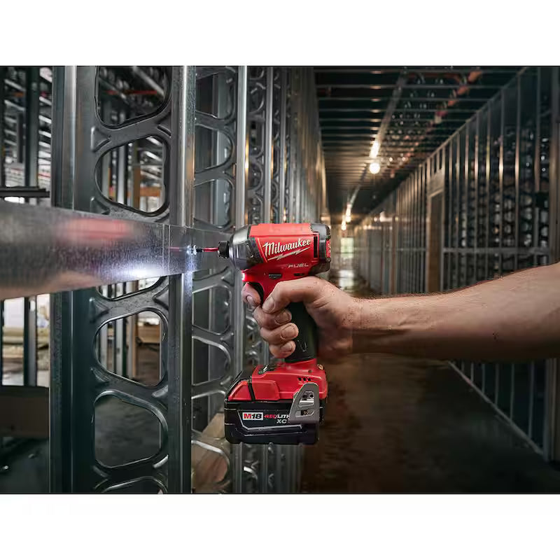 18V Lithium-Ion Brushless Cordless 1/4 in. Hex Hydraulic Impact Driver Kit M4068