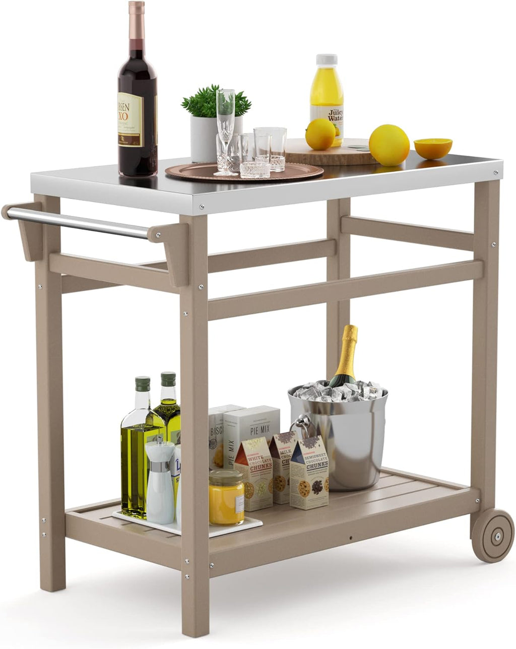 Outdoor Prep Cart Dining Table for Pizza Oven K5991