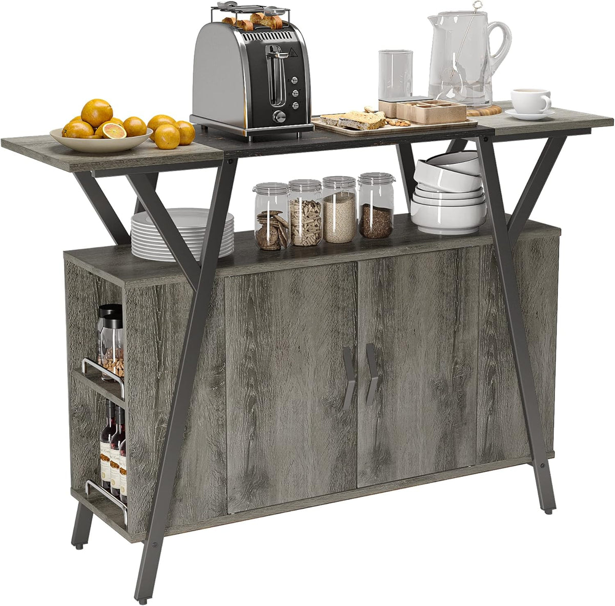 Kitchen Island with Storage Cabinet Z799836