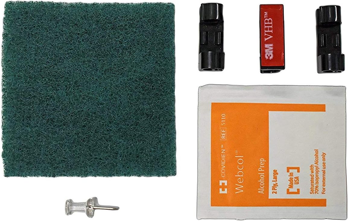 Black Screwless Transducer Mounting Kit Pack of 2 J292