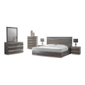 King Bedroom Set in Gloss Gray H168133