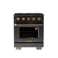 30 Dual Fuel Propane Gas Range Titanium Stainless Steel V83099